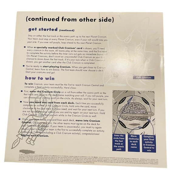 Vintage Cranium Primo Edition Board Game Complete Set - Picture 12 of 12